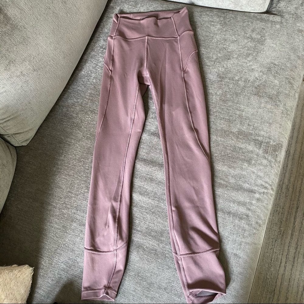 Lululemon purple high rise leggings - size 2